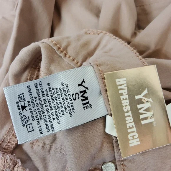 Ymi mid rise skinny hyper  stretch rosewood jeggings - Picture 4 of 4